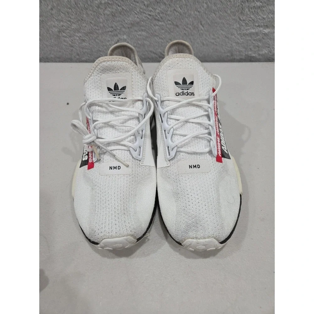adidas NMD R1 V2 OVERBRANDED 2020 White Black H02537 Men's Sz 9.5